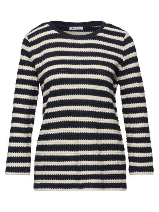 Foto van product STREET ONE Trui navy / wit