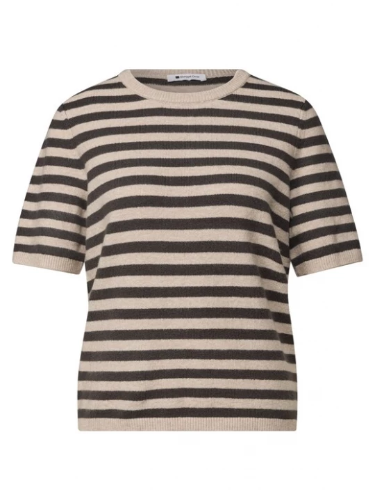 Foto van product STREET ONE Trui sand / donkerbruin