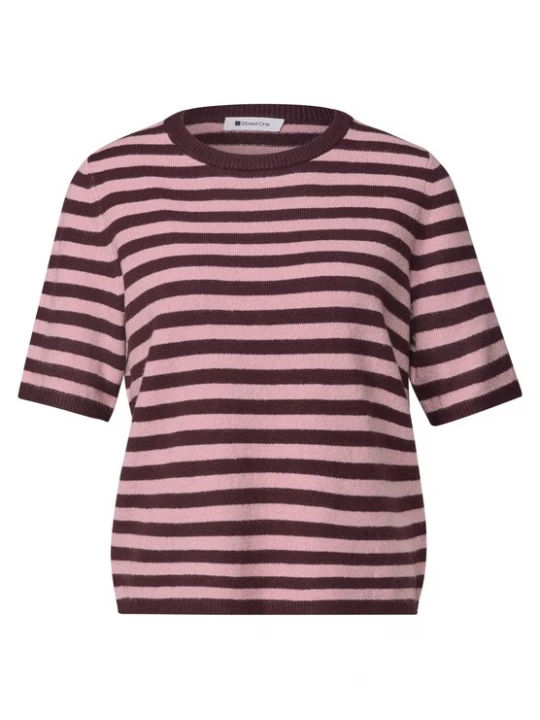 Foto van product STREET ONE Trui wijnrood / pastelrood
