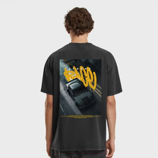 Foto van product Street Race Vintage Oversize Tee Mister Tee zwart