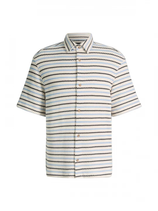Foto van product STRELLSON Overhemd blauw / zwart / offwhite