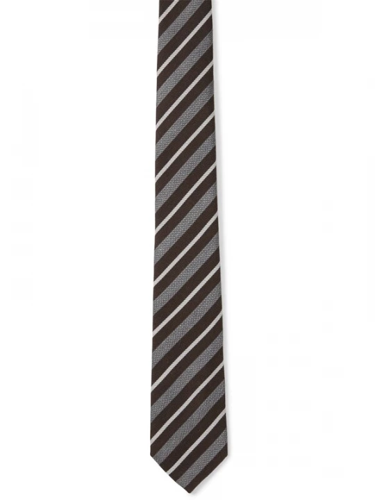 Foto van product STRELLSON Stropdas bruin / grijs / wit
