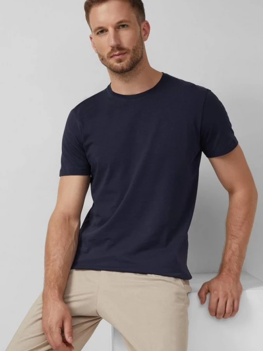 Foto van product Stretch katoenen T-shirt s.Oliver blauw