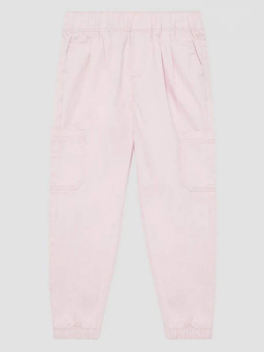 Foto van product Stretchkatoenen broek met opgezette zakken en elastische tailleband s.Oliver roze