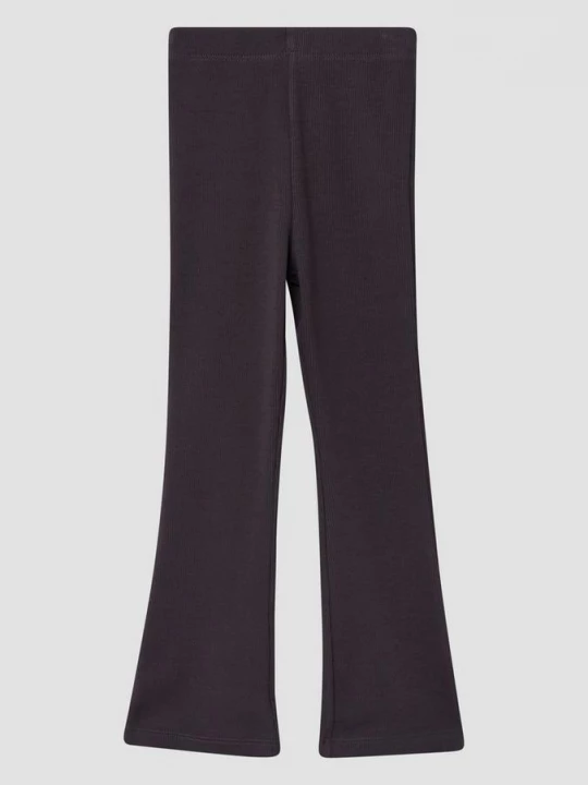 Foto van product Stretchy geribde legging van katoenmix met uitlopende pijpen s.Oliver grijs