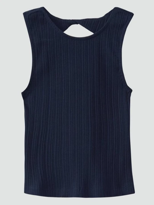Foto van product Stretchy geribde top met uitsnede s.Oliver blauw