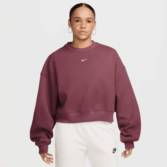 Foto van product Studio Fleece Oversized Cropped Crew Nike rood