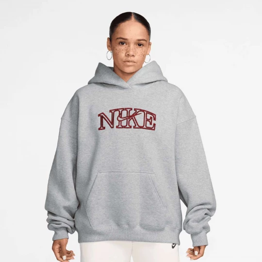 Foto van product Studio Fleece Oversized Logo Hoodie Nike grijs