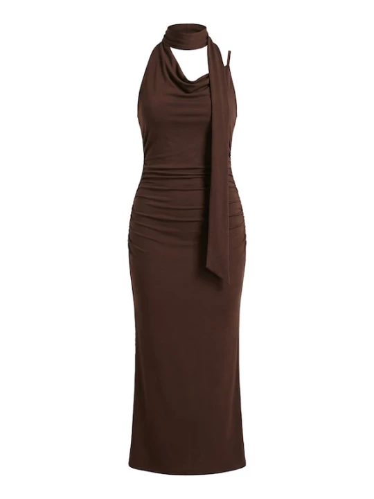Foto van product studioselect Jurk 'Blanca' donkerbruin