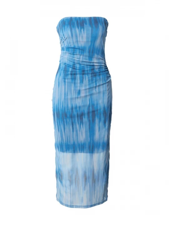 Foto van product studioselect Jurk 'Marou' nachtblauw / azuur / royal blue / koningsblauw / offwhite