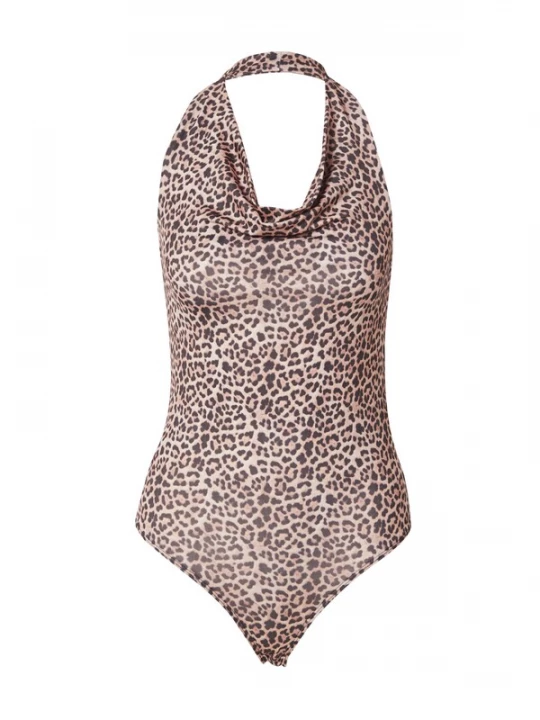 Foto van product studioselect Shirt body 'Dinah' beige / camel / zwart