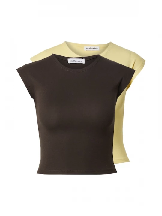 Foto van product studioselect Shirt 'Jasmin' bruin / geel