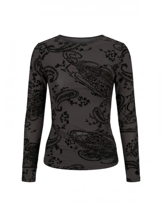 Foto van product studioselect Shirt 'Lilian' chocoladebruin / zwart