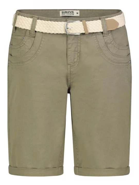 Foto van product Sublevel Broek lichtbeige / olijfgroen