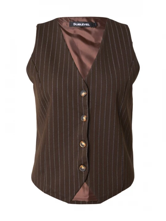 Foto van product Sublevel Gilet bruin / wit