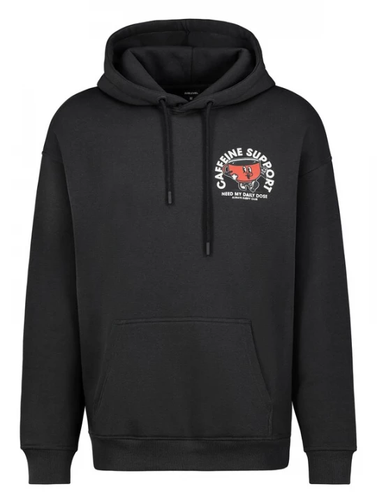 Foto van product Sublevel Sweatshirt antraciet / rood / wit