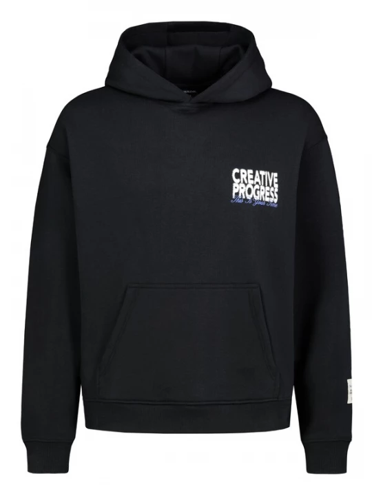 Foto van product Sublevel Sweatshirt blauw / zwart / wit