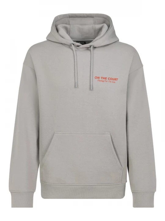 Foto van product Sublevel Sweatshirt grijs / groen gemêleerd / donkeroranje / wit