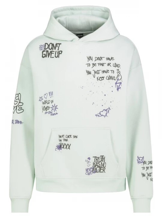 Foto van product Sublevel Sweatshirt mintgroen / zwart