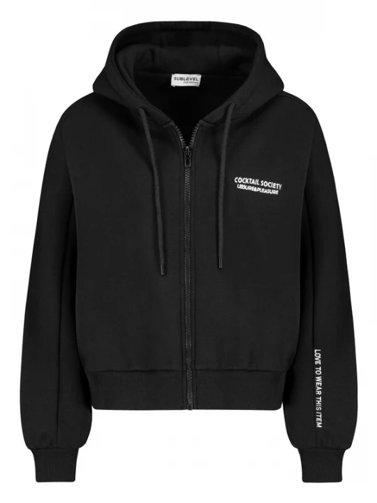 Foto van product Sublevel Sweatvest zwart