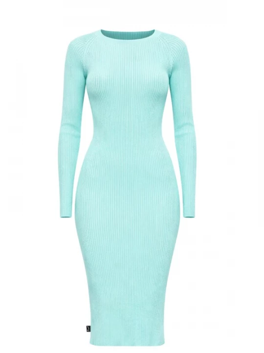 Foto van product Süel knitwear Gebreide jurk 'Amanda Basic' mintgroen