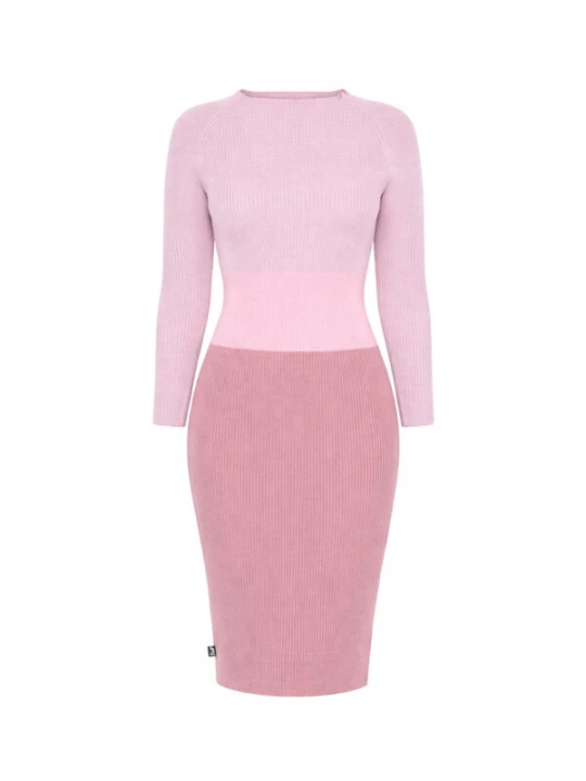 Foto van product Süel knitwear Gebreide jurk 'Amanda Stripe' rosé
