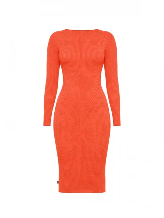 Foto van product Süel knitwear Gebreide jurk 'Gabi' koraal