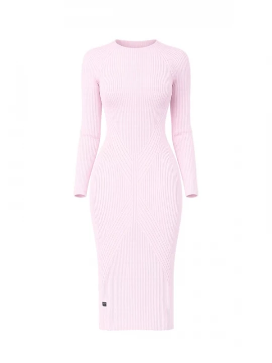Foto van product Süel knitwear Gebreide jurk 'Gabi' pastelroze