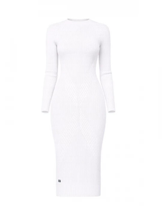 Foto van product Süel knitwear Gebreide jurk 'Gabi' wit