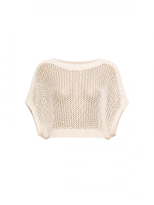 Foto van product Süel knitwear Gebreide top 'Birthday' ivoor