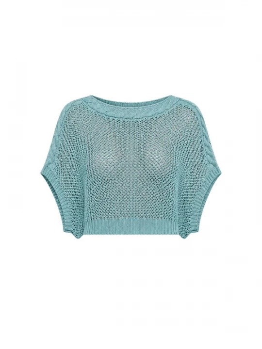 Foto van product Süel knitwear Gebreide top 'Birthday' mintgroen