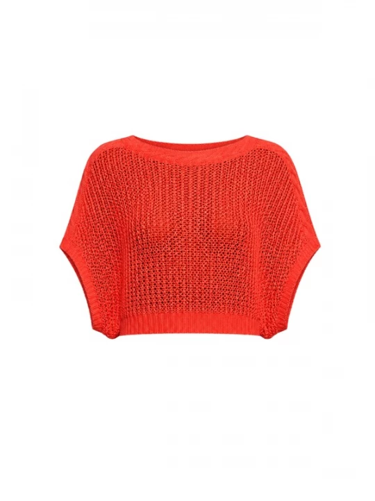 Foto van product Süel knitwear Gebreide top 'Birthday' neonrood