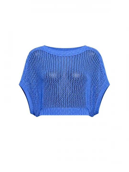 Foto van product Süel knitwear Gebreide top 'Birthday' saffier