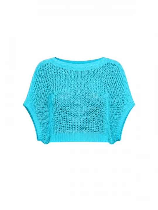 Foto van product Süel knitwear Gebreide top 'Birthday' turquoise