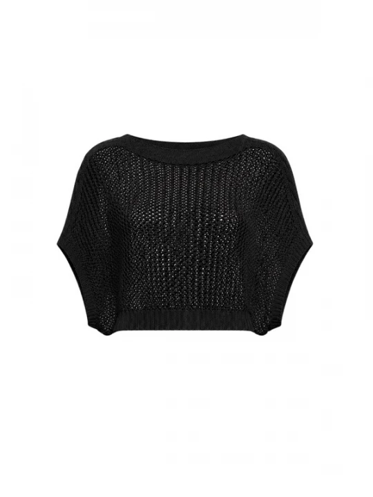 Foto van product Süel knitwear Gebreide top 'Birthday' zwart