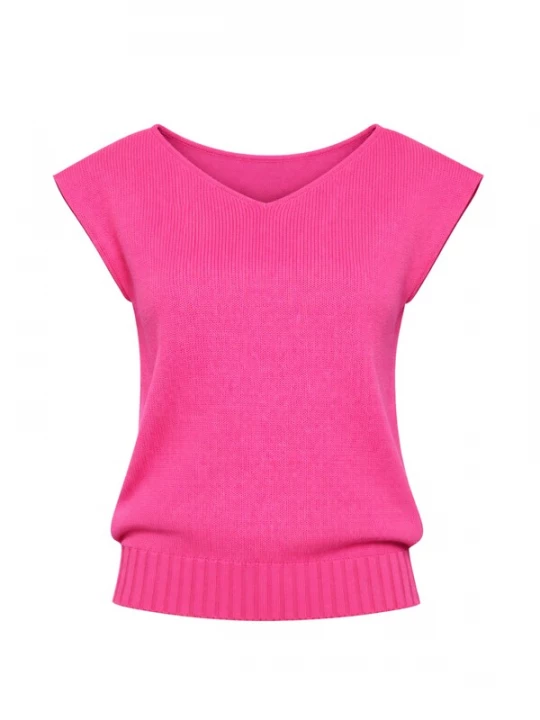 Foto van product Süel knitwear Gebreide top 'Carlos' neonroze