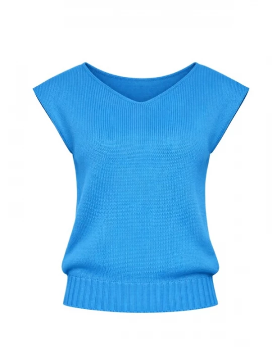Foto van product Süel knitwear Gebreide top 'Carlos' royal blue / koningsblauw