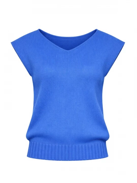 Foto van product Süel knitwear Gebreide top 'Carlos' saffier