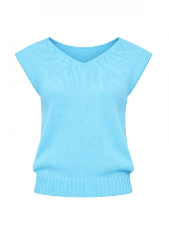 Foto van product Süel knitwear Gebreide top 'Carlos' turquoise