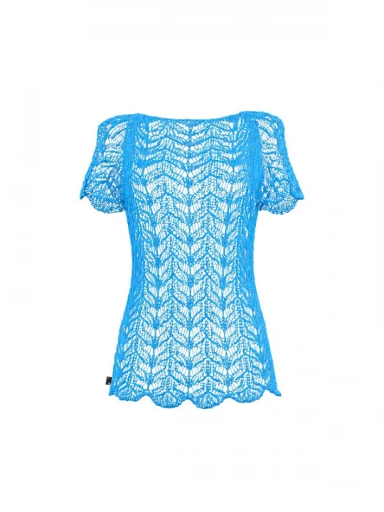 Foto van product Süel knitwear Gebreide top 'Twin Lace' azuur