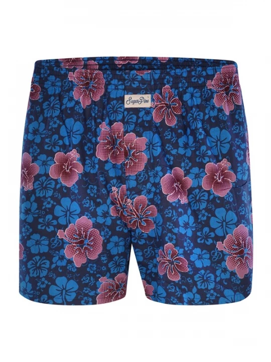 Foto van product Sugar Pine Boxershorts ' Aloha Vera ' blauw / pink