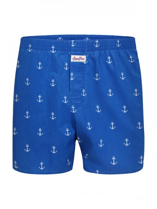 Foto van product Sugar Pine Boxershorts 'Anker' blauw