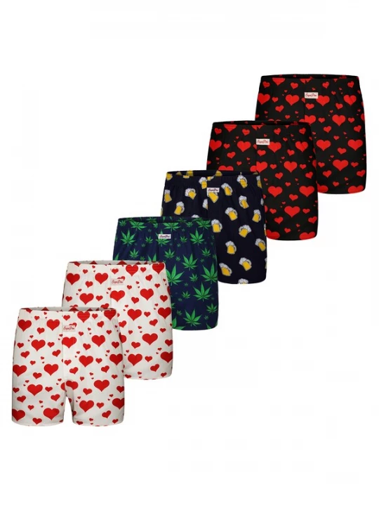 Foto van product Sugar Pine Boxershorts ' Motiv Print Mix ' gemengde kleuren