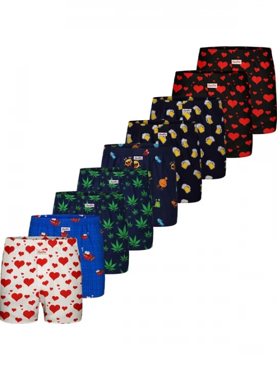 Foto van product Sugar Pine Boxershorts ' Motiv Print Mix ' gemengde kleuren