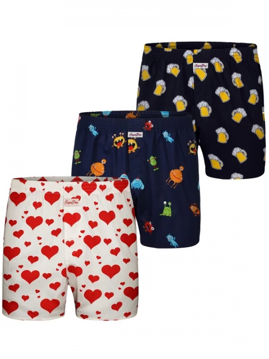 Foto van product Sugar Pine Boxershorts ' Motiv Print Mix ' gemengde kleuren