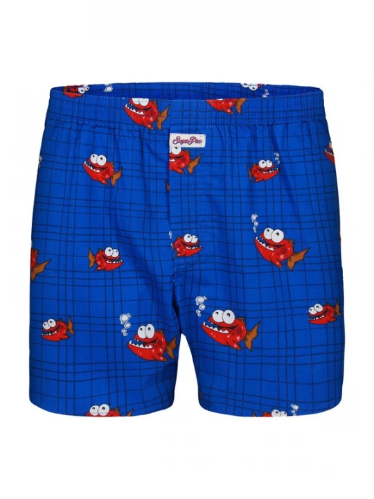 Foto van product Sugar Pine Boxershorts ' Piranha ' blauw