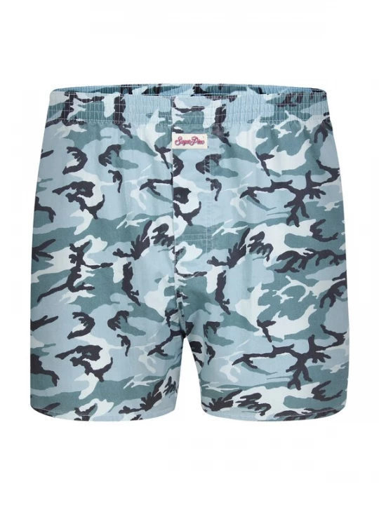 Foto van product Sugar Pine Boxershorts ' Snow Camouflage ' lichtblauw