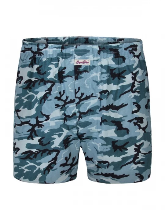 Foto van product Sugar Pine Boxershorts ' Snow Camouflage ' lichtblauw