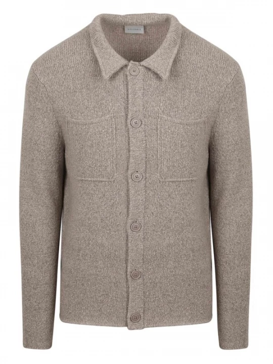 Foto van product Suitable Gebreid vest taupe