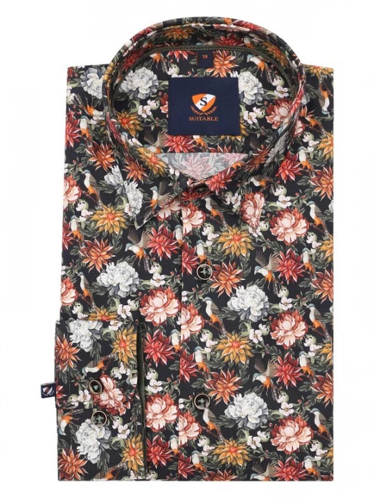 Foto van product Suitable Overhemd gemengde kleuren
